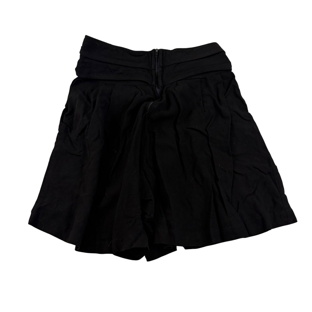 Workshop Clothing Black High Waisted Button Accent Rayon Shorts Vintage Size 9